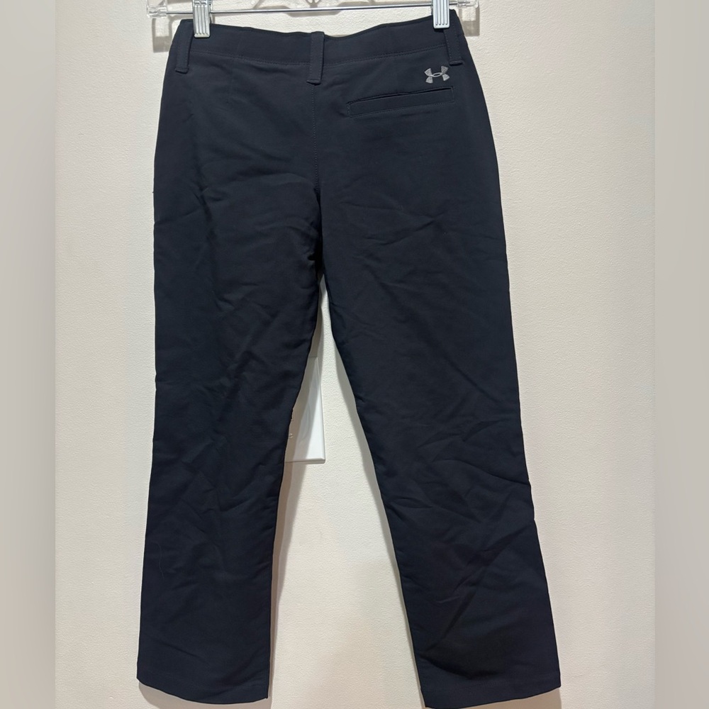 Under Armour Golf Black Performance Pants NWT Boys Small Stretch Outdoor Sporty